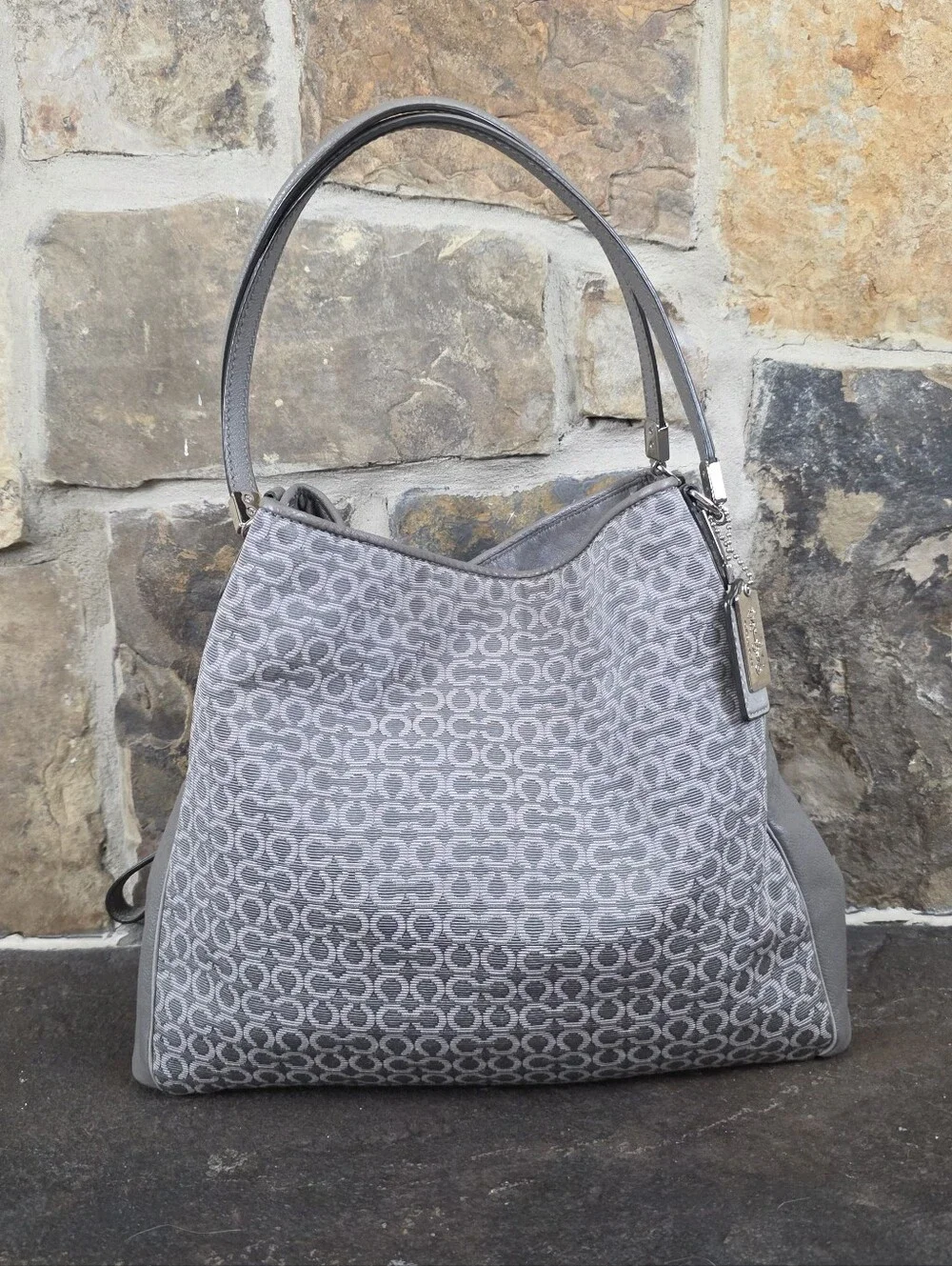 Coach Op Art Needlepoint Madison Phoebe Purse Bag